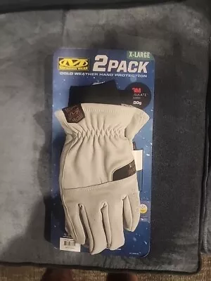 PC2 Mechanix 2-Pack Coldwork Insulated Goatskin Durahide Leather Gloves Medium • $4.99