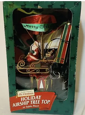  Mr Christmas Holiday Airship Tree Topper Table Piece 1997 • $89.99