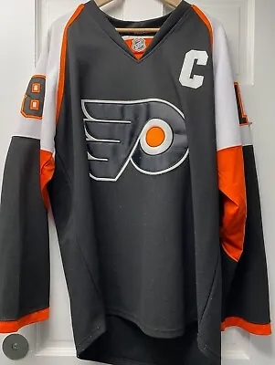 Reebok Philadelphia Flyers NHL Mike Richards Black Home Jersey Size 48 • $104.99