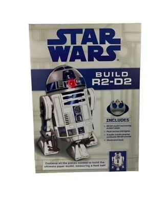 New STAR WARS BUILD R2-D2 Model Kit W/ LED Light + Audio Chip + Book GIFT   • $19.99