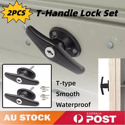 Heavy-Duty Rear Fixing Canopy T-Lock Handle Metal Locking Keyed For Ute Canopy • $40.88