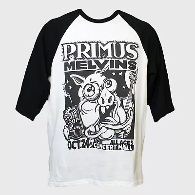 Primus Melvins Gig Poster Punk Rock Metal Long Sleeve Baseball T-shirt S-3XL • £18.99