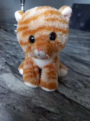 £0.99 • Buy Ty Beanie Babies -  CLEO THE GINGER TABBY CAT *RARE IN UK* No Ear Tag.
