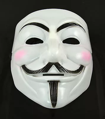 $3.99 • Buy V For Vendetta Anonymous Guy Fawkes Masquerade Halloween EDC Mask Pink Cheek