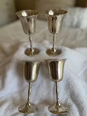 5 EPNS Silver Plate Goblets Vintage Wine • $23