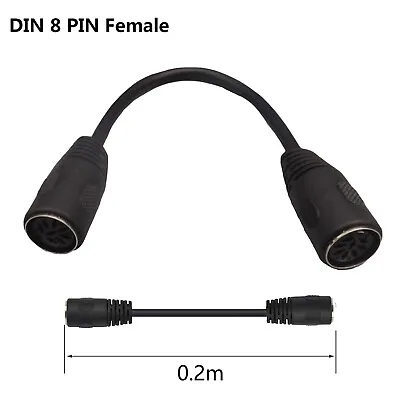 Din 8 Pin Female To Female Speaker Audio System Microphone Signal Control Cable • $5.49