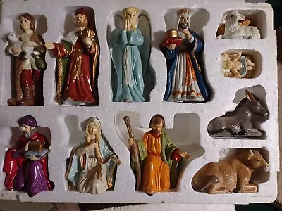 Absolutely Beautiful Vintage MIDWEST Of Cannon Falls 11 Piece Nativity (F) • $55