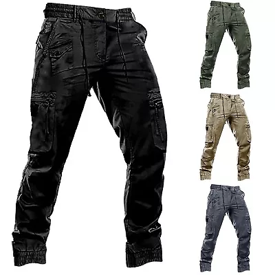 Men Cargo PantS Outdoor Hiking Mountaining TrouSerS CaSual Sport PantS Slim Foot • $45.29