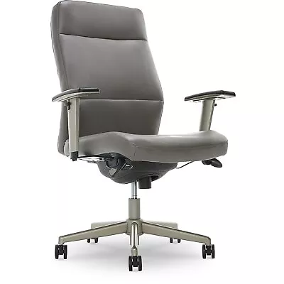 La-Z-Boy Baylor Ergonomic Faux Leather Swivel Executive Chair Gray (CHR10085C) • $346.12