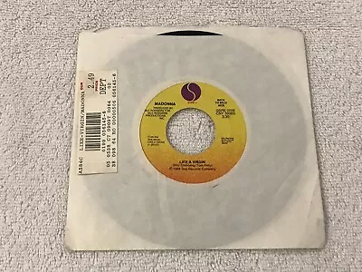 1984 Sire Records - Madonna - Like A Virgin/Lucky Star - 45 RPM Vinyl Record • $5