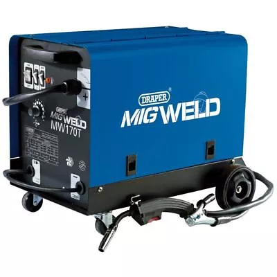 Draper 71095 160A Gas/Gasless Turbo MIG Welder 230v 16A • £273.59