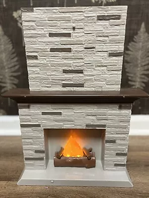 OG Our Generation Doll Fireplace Mantle 18” Tall Holiday Celebration WORKS GREAT • $29.95