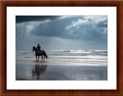 Horse Beach Digital Painting A4 Print Posters Pictures Home Decor Gifts Art • £4.99