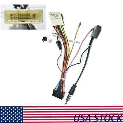 20Pin Vehicle Wiring Harness Connector Android Stereo GPS Power Cable For Nissan • $13.22