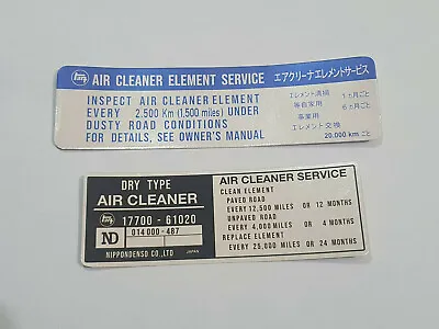 Toyota Land Cruiser Fj40 Fj45 Bj40 Air Cleaner Service Instructions Sticker New • $18.81