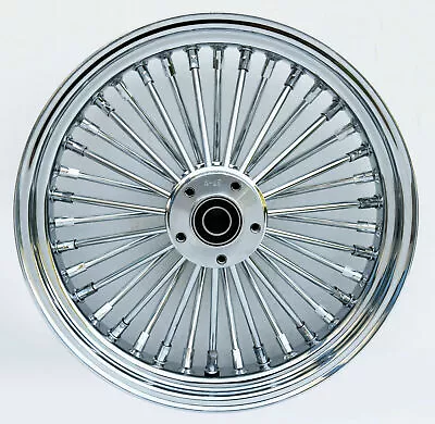 FAT SPOKE 16  Rear Wheel Chrome 16x3 HARLEY ROAD KING FLH Softail Sportster Chop • $349.99