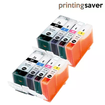 8 Ink Cartridge For Canon BCI3 BCI6 Bubble Jet I560 Pixma IP3000 IP5000 MP780 • £7.14