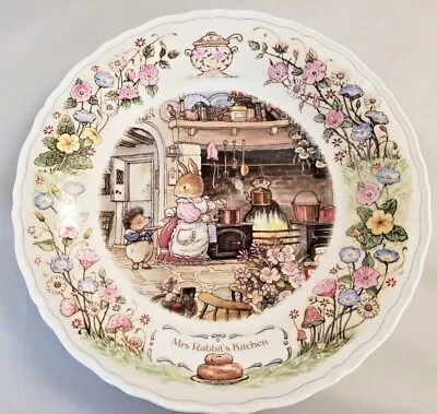 $40 • Buy Wedgwood Foxwood Tales Plate Mrs. Rabbit's Kitchen Brian Paterson England