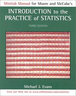 Introduction To The Practice Of Statistics : Minitab Manual Paper • $13.91