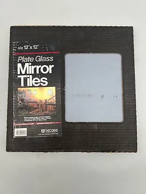 6 Sterling Silver Mirror Tiles Panels Plate Glass Mirror 12” X 12”  1986 Vintage • $45