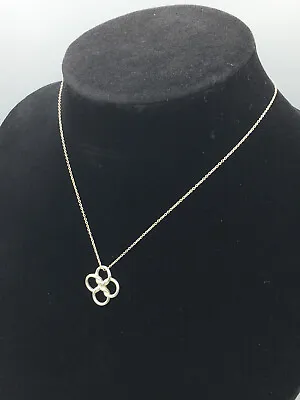 Tiffany & Co. Peretti Quadrifoglio Four Leaf Clover Necklace Pendant . • $241.88