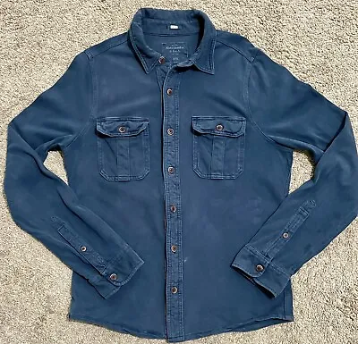 $22 • Buy Vintage Abercrombie Fitch Muscle Mens XXL Blue Chambray Adult Casual Long Sleeve