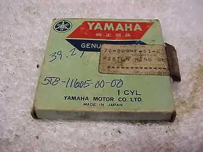 Yamaha :1976  Yz80  nos  Oem Piston Rings   598-11601-20  .50 Over flat Track • $24.99