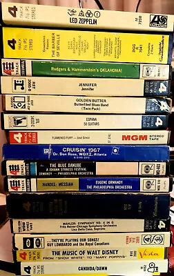 Lot Of 15 Vintage 4-track Audio Tapes -- Various Genres And Artists • $337