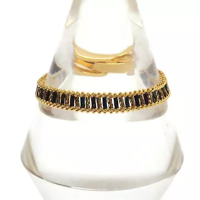 Vintage Premier Design Gold Tone Peacock Spiral Tube Bead Fashion Bracelet 7 In. • $24.99