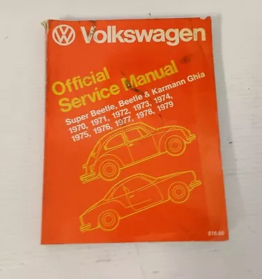 Bentley Service Manual VW Super Beetle Karmann Ghia 1970-1979 WORKSHOP REPAIR • $70