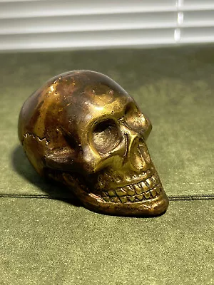 3.5  Long Detailed Brass Skull • $18