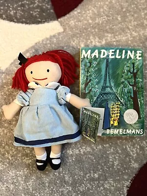 Madeline Plush Doll Rare Dress And Board Book Ludwig Bemelmans Pottery Barn Kids • $24.99