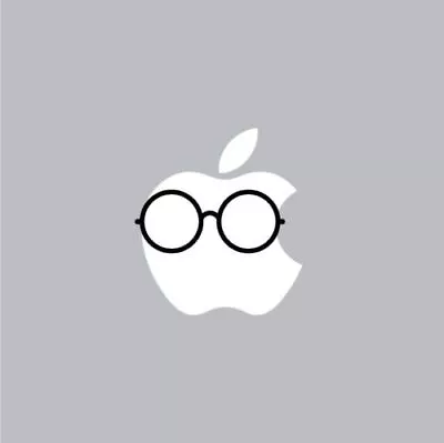 Round Glasses - Mac Apple Logo Laptop Vinyl Decal Sticker Macbook Harry Potter • $4