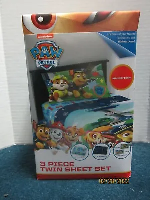 Nickelodeon Paw Patrol 3-Piece Twin Sheet Set • $29.99