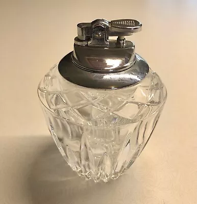 VTG Princess House Lead Crystal Glass Tabletop Cigarette Lighter Highlights Coll • $19.70