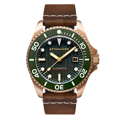 Spinnaker Tesei Bronze Bronze 43mm Swiss Automatic Wristwatch • $680