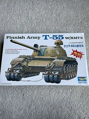 NIB Soviet T-55 Medium Tank 1/35 Scale Plastic Motorized Model Kit W/kmt-5 • $39.99