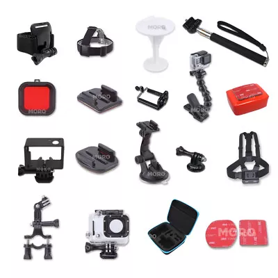 $13.36 • Buy Chest Head Car Suction Camera Carry Bag Mount Accessories F GoPro 5 4 3+ 3 2 6 7