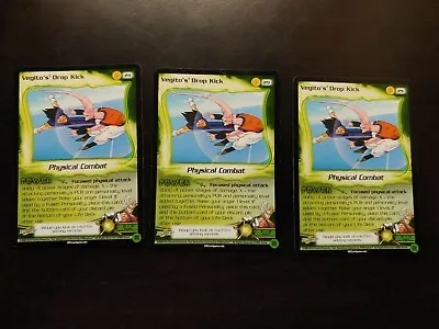 $6 • Buy Vegito's Drop Kick X3 29 Fusion Saga DBZ CCG DragonBall Z Card Limited Used