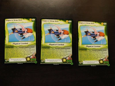$6 • Buy Vegito's Drop Kick X3 29 Fusion Saga DBZ CCG DragonBall Z Card Limited Used