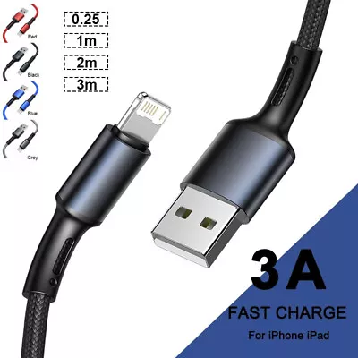USB Charge Charger Cable Cord Data For IPhone 7 8 X XR 11 12 13 14 Pro Max IPad • $6.95