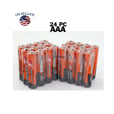 24 Pack AAA Batteries Extra Heavy Duty 1.5v. Wholesale Lot New Fresh (4) • $7.99