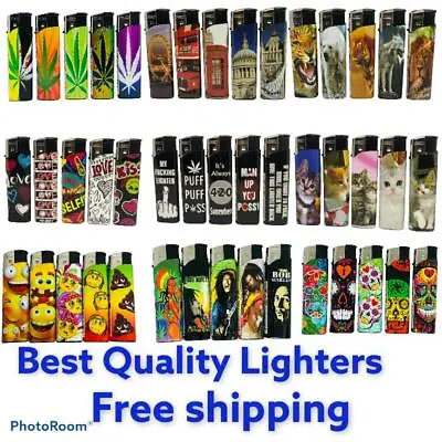 £2.99 • Buy 5 X Gsd Electronic Lighters Rasta Best Quality Cheapest On Ebay  Love Bob Skulls