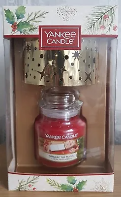 £22.99 • Buy Yankee Candle Unwrap The Magic Small Candle And Shade Set BNIB