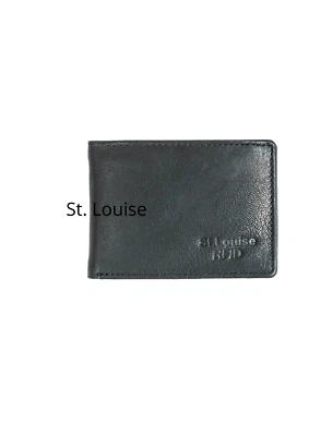 $14.90 • Buy Men's Genuine Leather RFID Blocking Slim Bifold Card Holder Wallet 1394