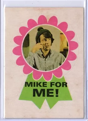 1967 Donruss THE MONKEES Badges Stickers Cards Rare MIKE FOR ME! #23 EX • $19.99