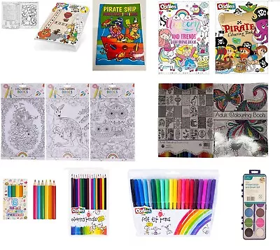 Colouring Book Adult Or Child Activity Book Pencils & Felt Tips *Free P&P* • £3.49