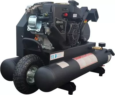 Horizontal Piston Air Compressor 6.5 HP 125Psi 12Cfm 9 Gallon Double Stack Tank • $749