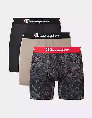 Champion Boxer Briefs 3-Pack Underwear Lightweight Stretch Moisture Wicking Mesh • $27