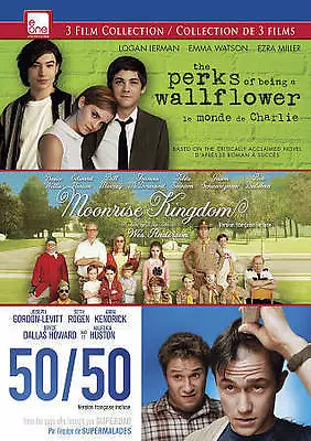 Perks Of Being A Wallflower/Moonrise Kingdom/50/50 Triple Feature • $11.12